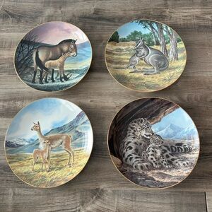 Vintage W.J. George “Last Of Their Kind” endangered species collector plates